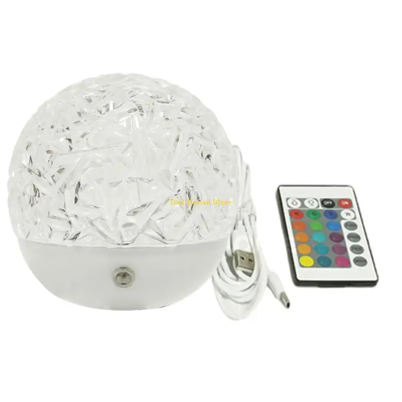 

Light Round Night Light Rechargeable Projector Lamp ABS Texture Suitable for Bedroom Decorating