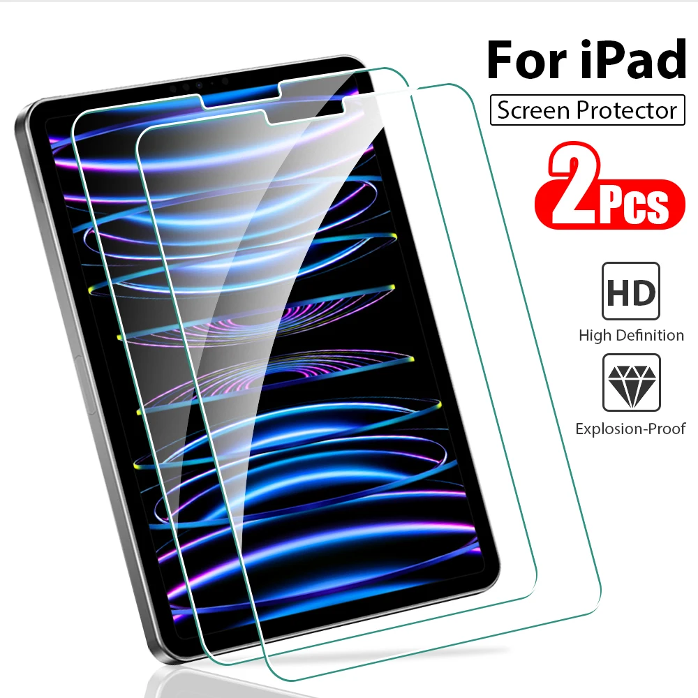 

Tempered Glass For Ipad Pro 13 M4 2025 12.9 Air 11 5 4 3 2 M3 M2 Screen Protector A16 10 9 9th 10th Generacion Mini A17 7 6 Film
