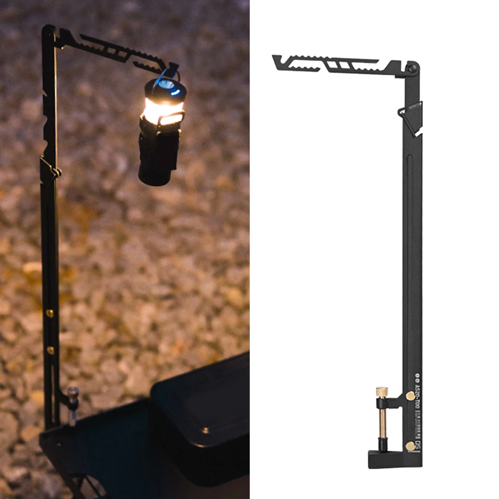 Sleek Portable Folding Lantern Holder With Multiple Usage Options To Suit All Your Outdoor Adventure Requirements