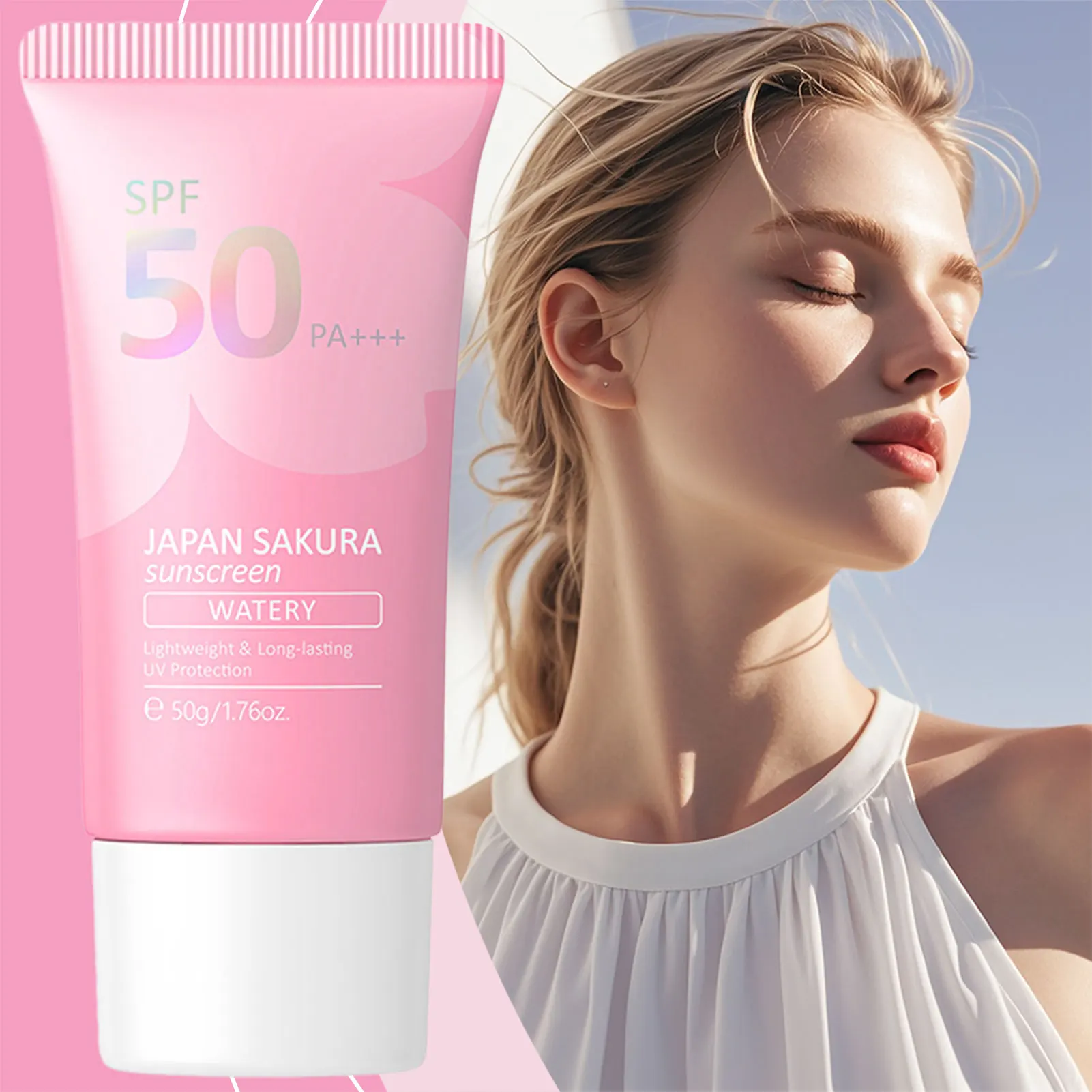 Base de maquillage de protection UV invisible de protection solaire faciale pour des cosmétiques extérieurs d'intérieur