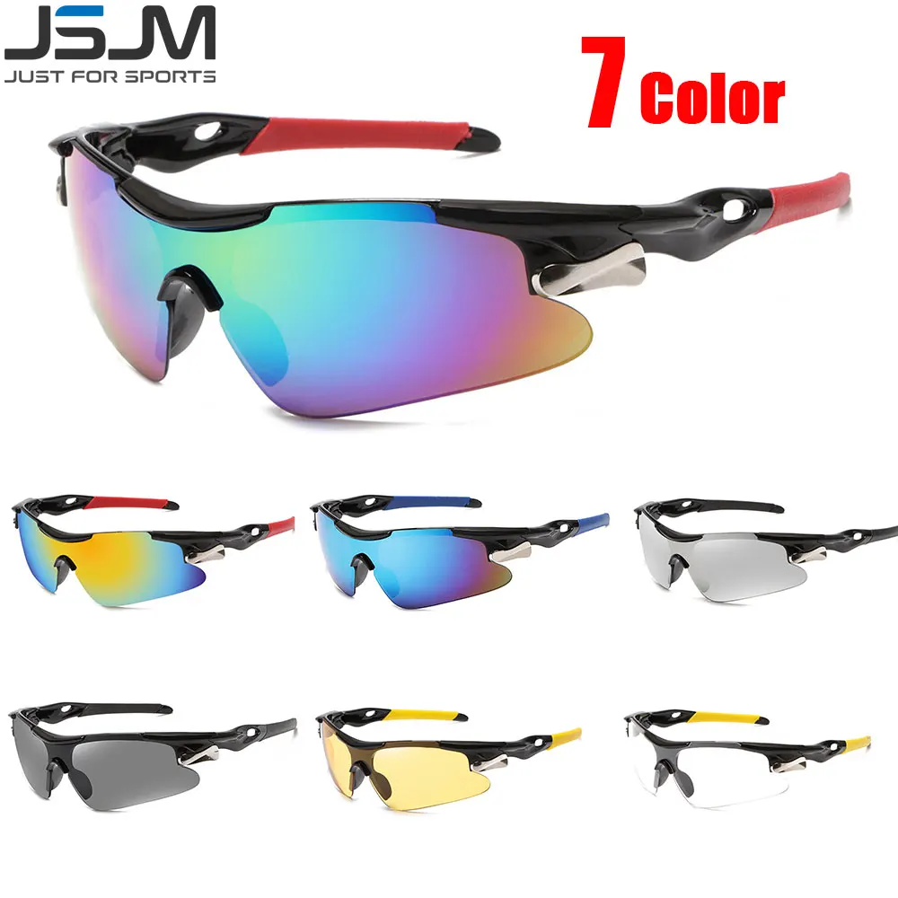 JSJM Cycling Glasses Riding Outdoor Sunglasses for Men Women Sports Sunglasses Bike Eyewear Bicycle Windproof Eyewear Goggles