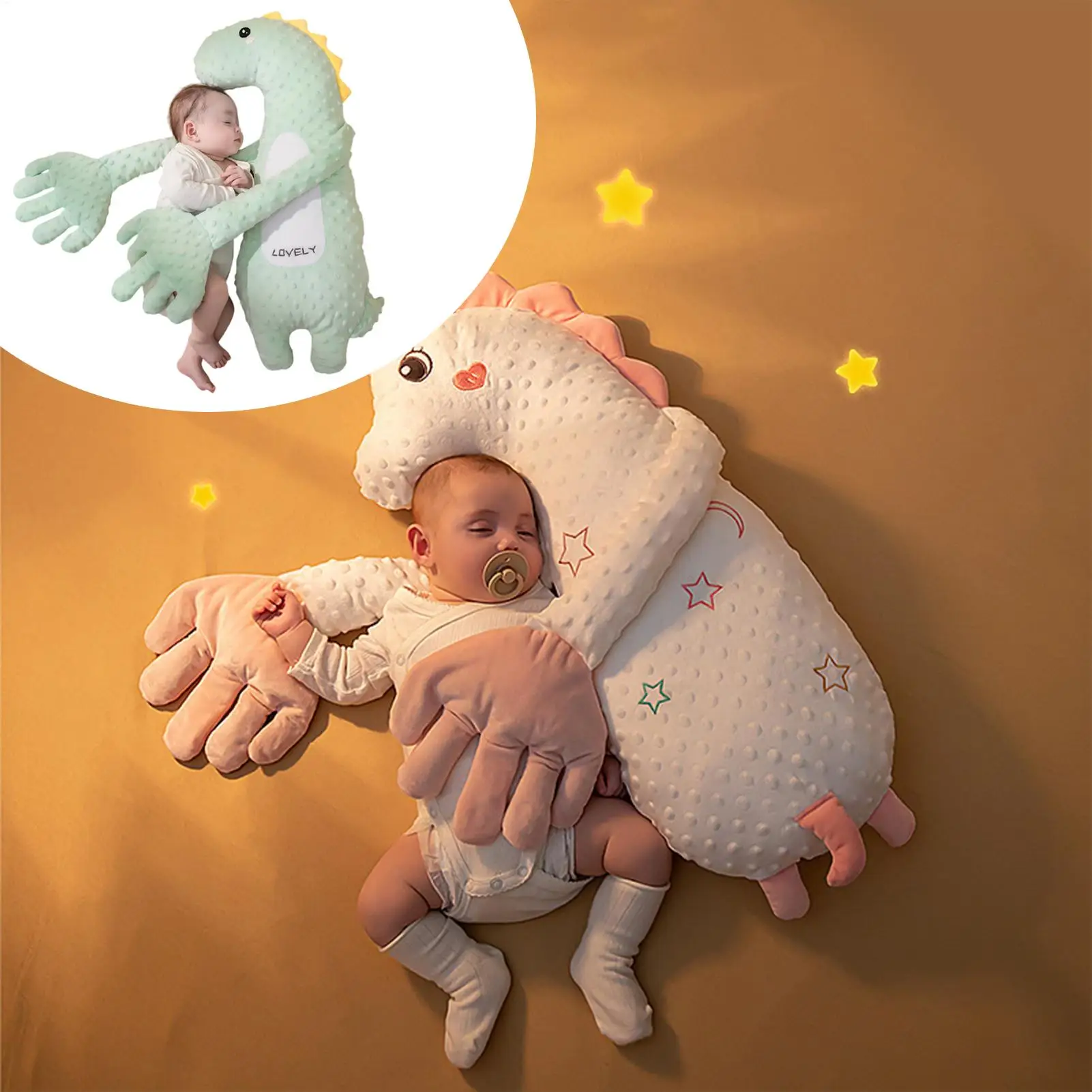 Baby Soothing Palm Multi-Functional Sleep Soothers 3 Gear Adjustable Electric Doll with Remote Control for Baby Boys Girls