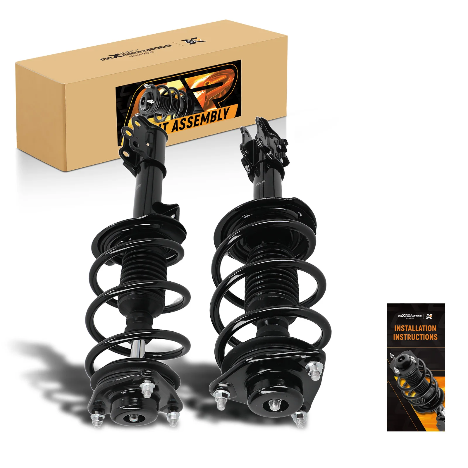 MaXpeedingrods Factory 2PCS Front Complete Strut Assembly with Coil Spring for Hyundai Sonata 2011 Daily Use Shocks 172585