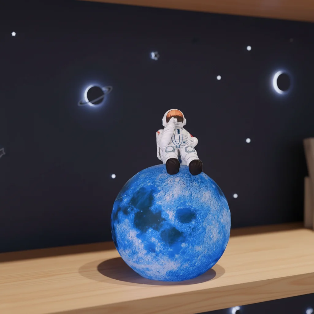 Modelo Inflable de Astronauta en la Luna para Decoración Exterior con Material Oxford, Soplador CE, Tamaño y Color Personalizables