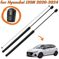 Qty(2) Hood Struts for Hyundai i20N 2020-2024 not for i20 Front Bonnet Carbon Fiber Gas Springs Shock Absorbers Lift Supports