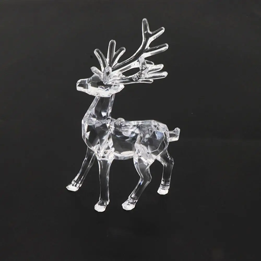 Easy Use Simulation Acrylic Deer Acrylic Cute Crystal Deer Deer Elk Desktop