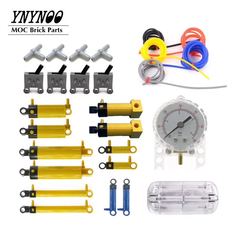 

27Pcs/Set Pneumatic System Kit 19482 47223 5102C 19476 19475 19478 75974 Parts fit for 42043 Building Blocks High-Tech Cars Toys