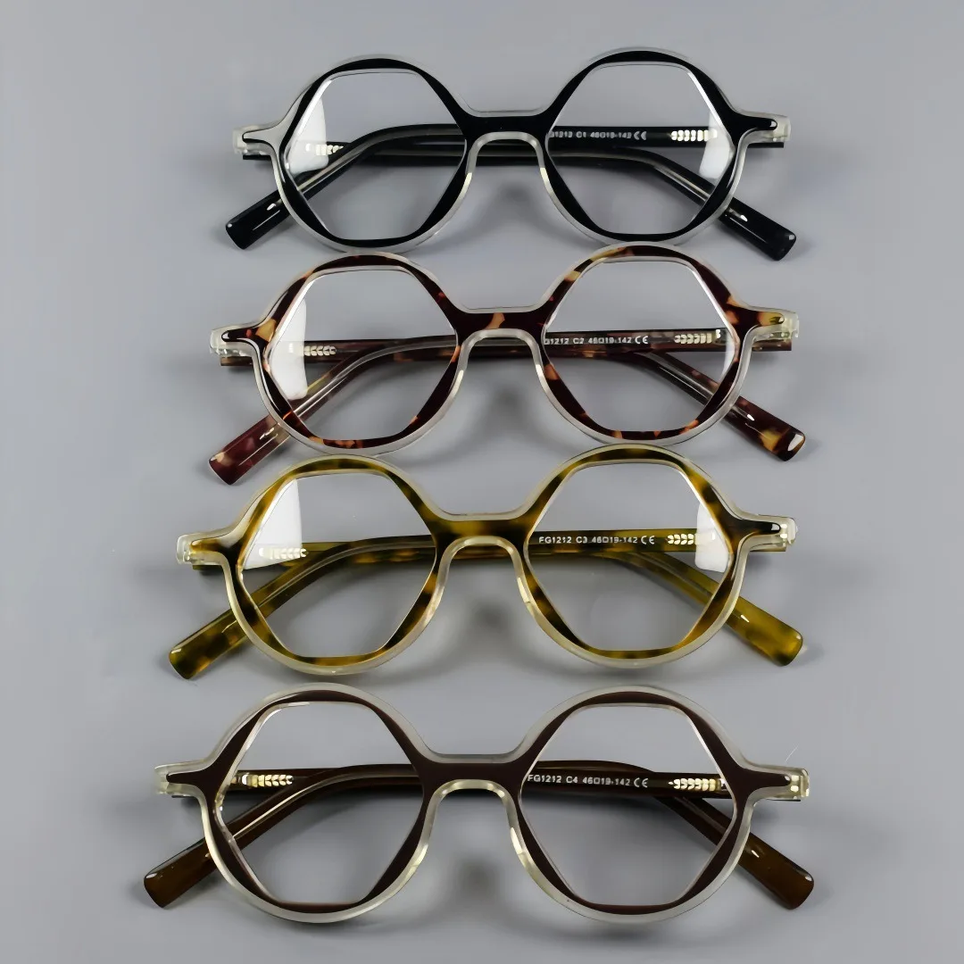 إطارات النظارات النسائية خلات مكافحة الضوء الأزرق إطار نظارات مربع للرجل قصر النظر نظارات البصريات النظارات الطبية