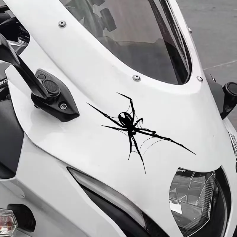 1pc Spider Sticker for Motorcycle, Car Side Panel, Fuel Tank, Refrigerator, Laptop, Rear Car Window, Bumper, And Electric Scoote