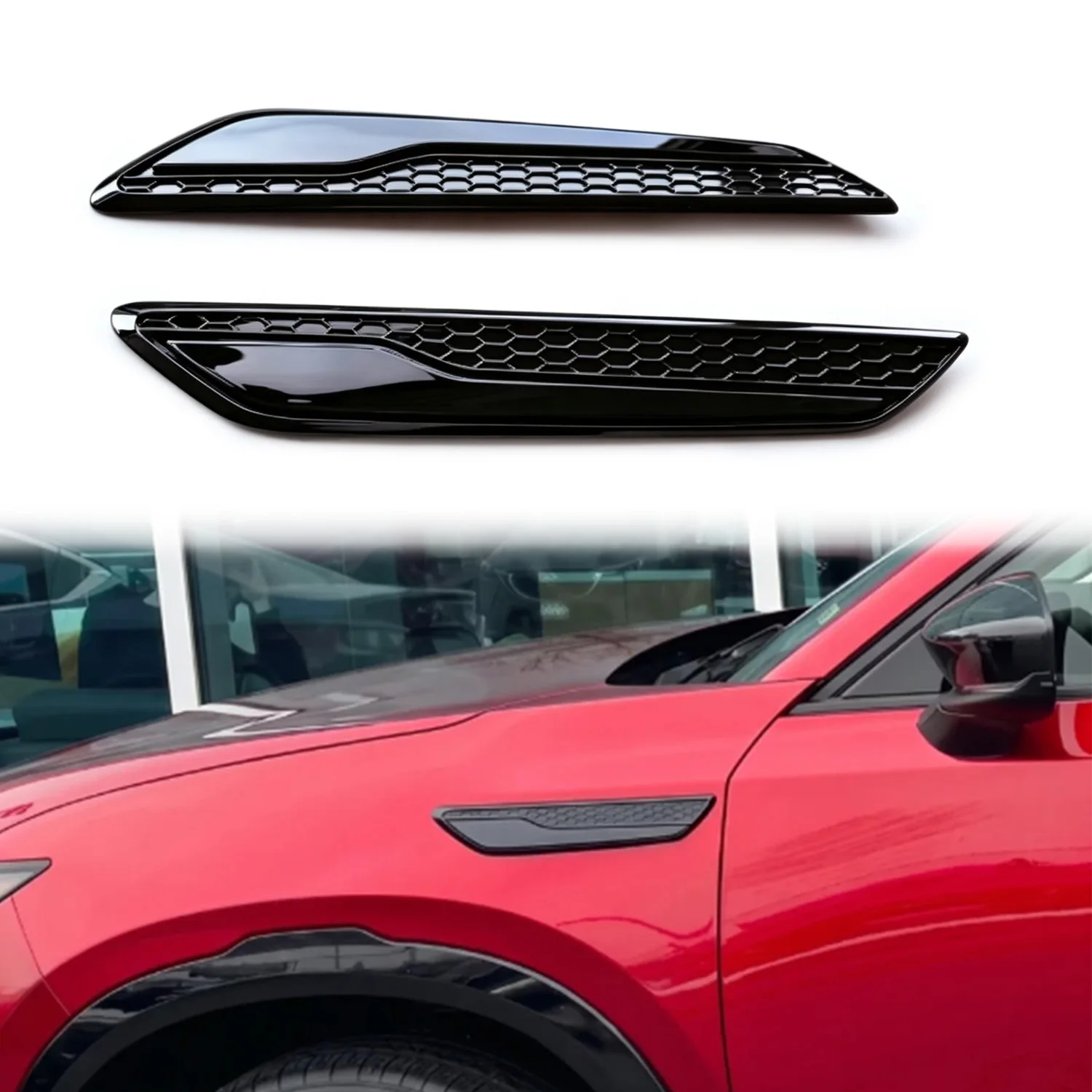 Image of Für Mazda CX-5 CX5 2026 Edelstahl Seitenkotflügel-Lüftungsgitter Zierleisten Auto Radkasten Seitenmarkierung Formteile Abdeckung Dekor Zubehör