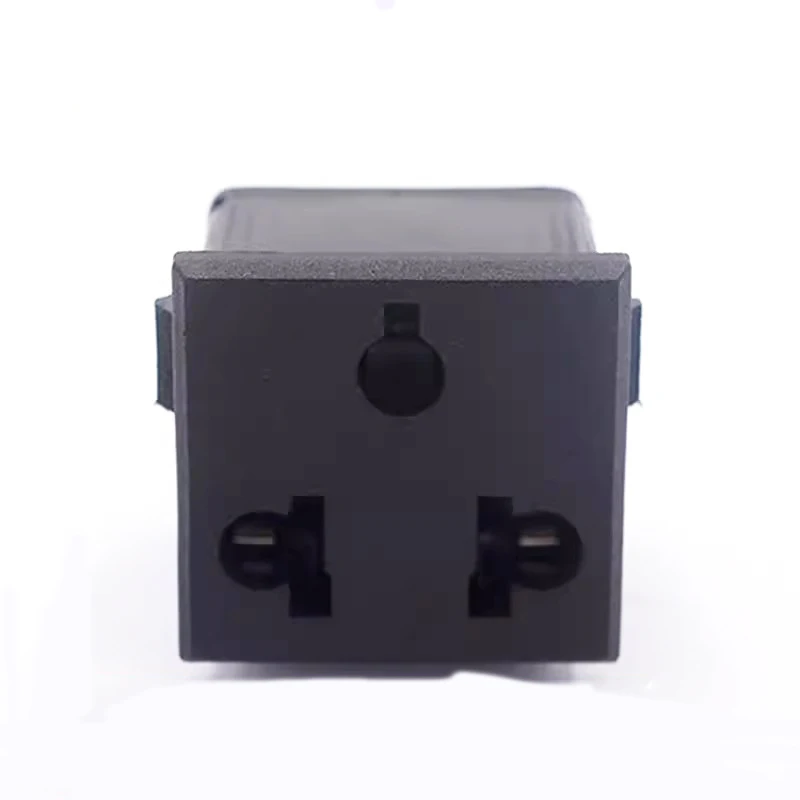 1~5PCS power three-hole socket two-three plug 10A 250V American card embedded American standard power socket