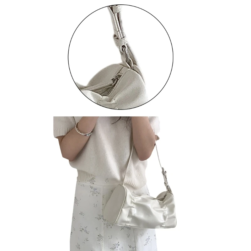 Shoulder Bags for Girl Handbag Underarm Bag Large Capacity Bag Solid Color Bag