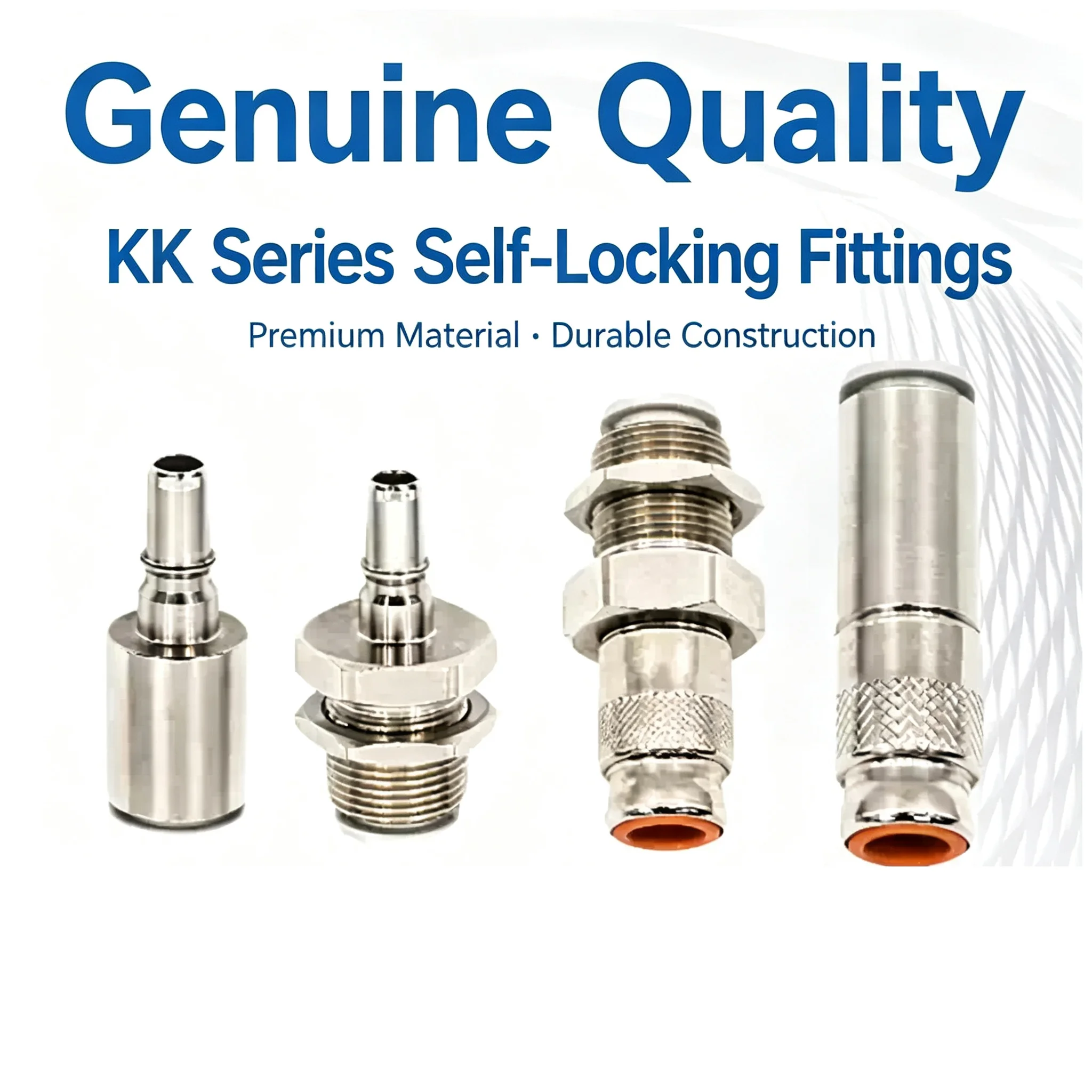 KK2P/KK2S-04H-06H-04E-06E Quick coupling Brand Tracheal quick connector Small pneumatic PU tube quick connector
