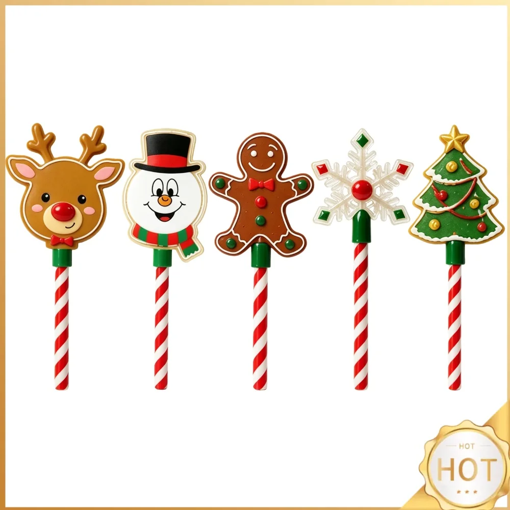 Christmas Cashier Wand NFC Tap Pay Extender Festive Decor Candy Cane Handle Reindeer Gingerbread Snowman Snowflake Tree Star ABS