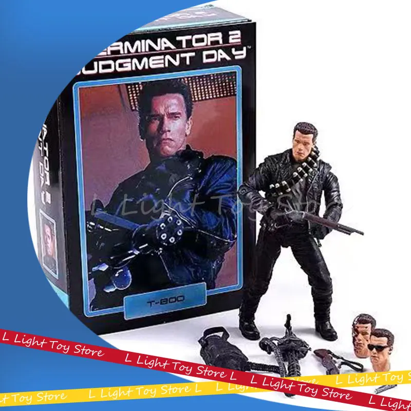 Neca der Terminator T-800 Anime Figur schwarzen egger Aktion fgurine Gatling Handheld Gun Statue Sammlung Deluxe Edition Spielzeug