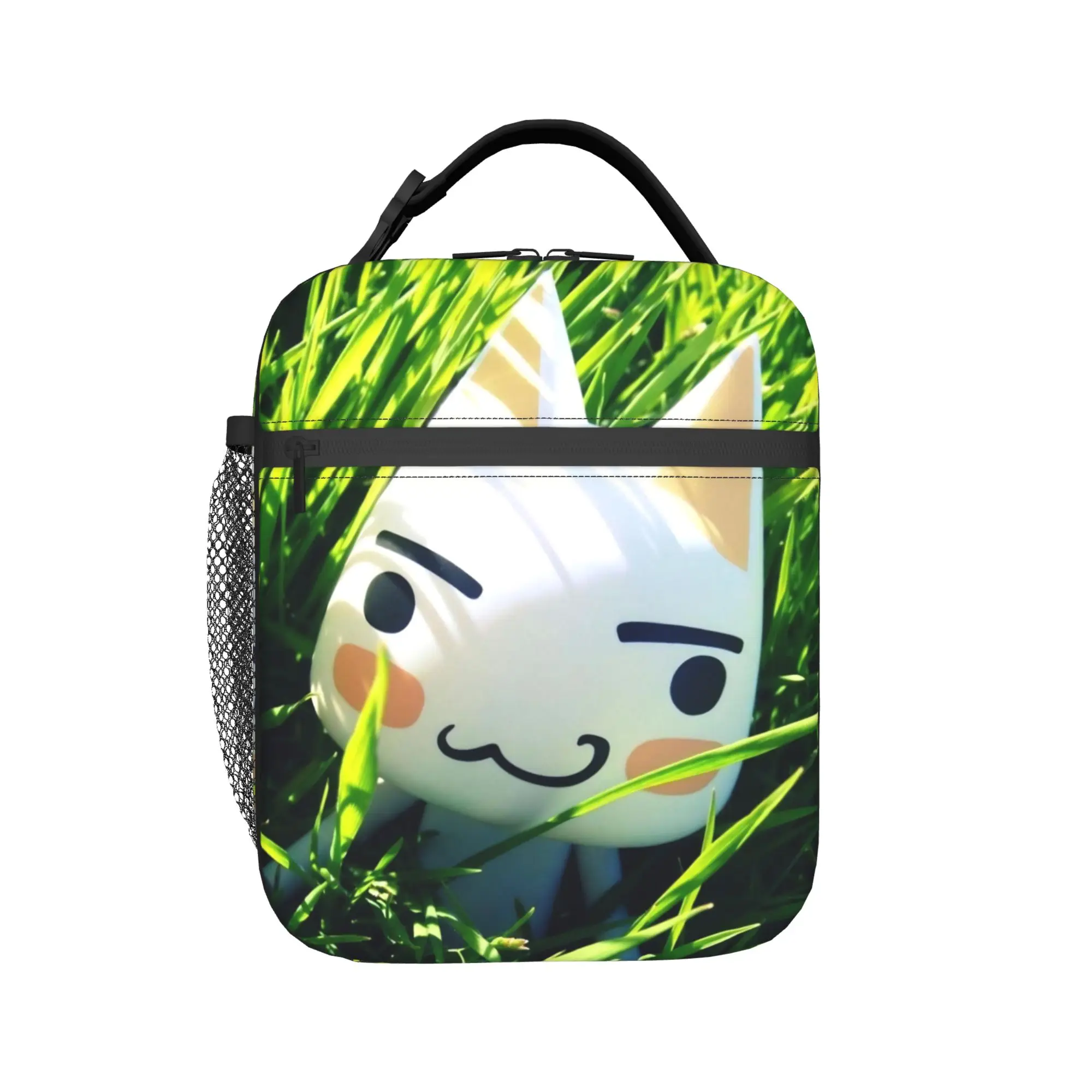 Toro Inoue Cat Insulated Lunch Bag Leakproof Kawaii Neko Meal Container Cooler Bag Tote Lunch Box Beach Outdoor Food Handbags