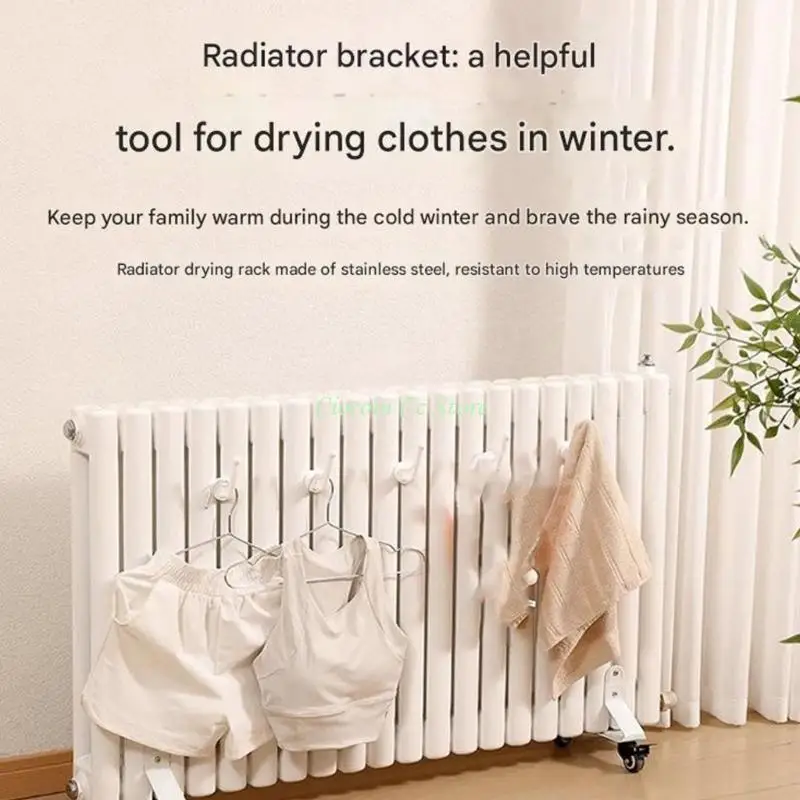 X90F Pack of 20 Stylish Radiator Hook Designs for Enhances Home Aesthetic Multipurpose Functionality