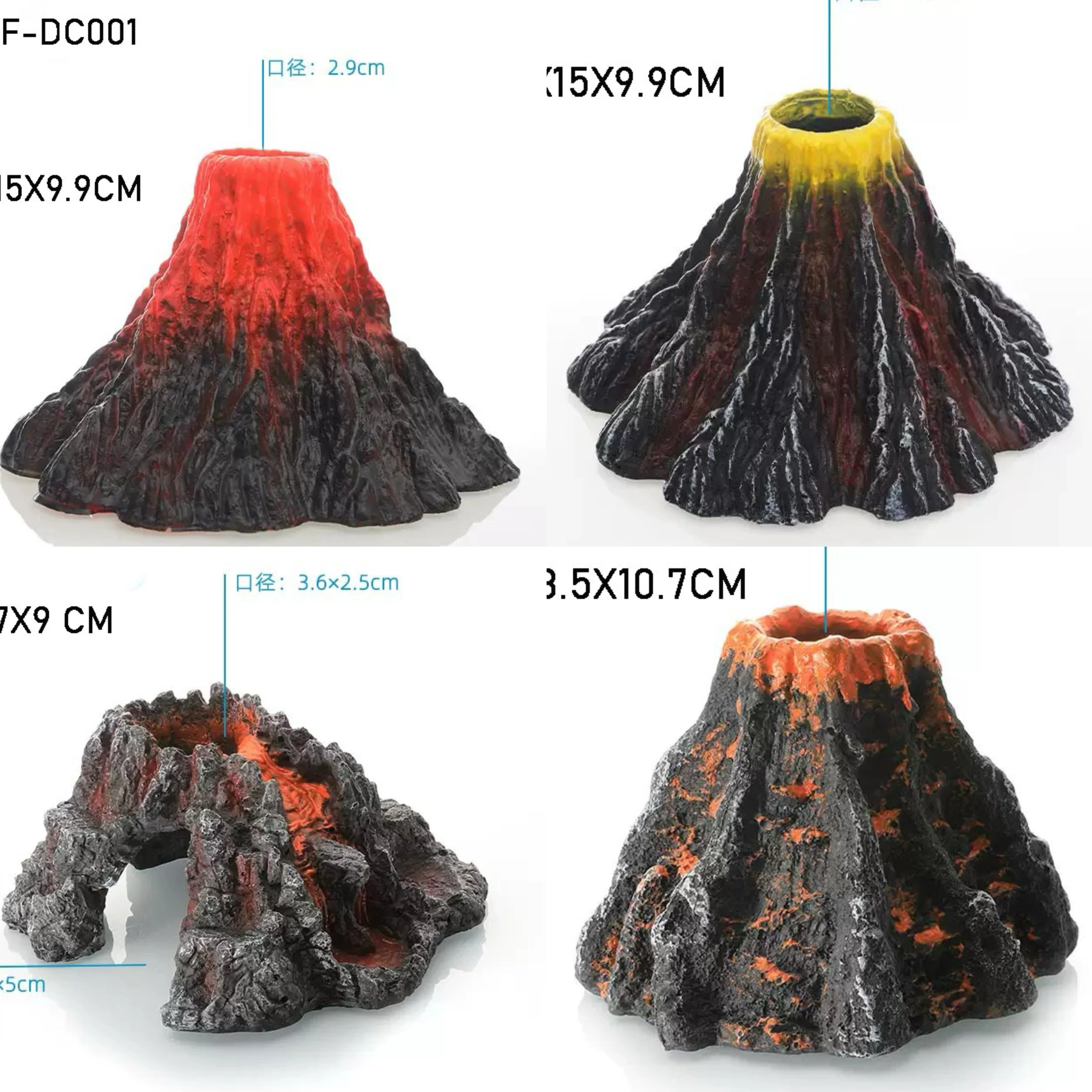 

Aquarium Volcano Shape Air Bubble Stone Oxygen Pump Decoration Bubble Stone Tank Plate Air Pump Aquarium Fish Tank Decoration