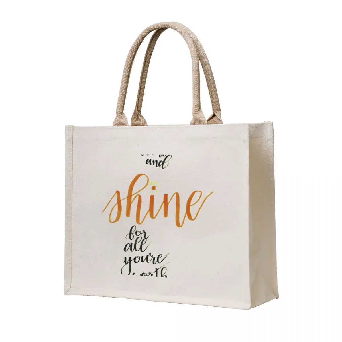 

Morning Glow Tote Bag shopper bag women canvas tote bag screen foldable reusable