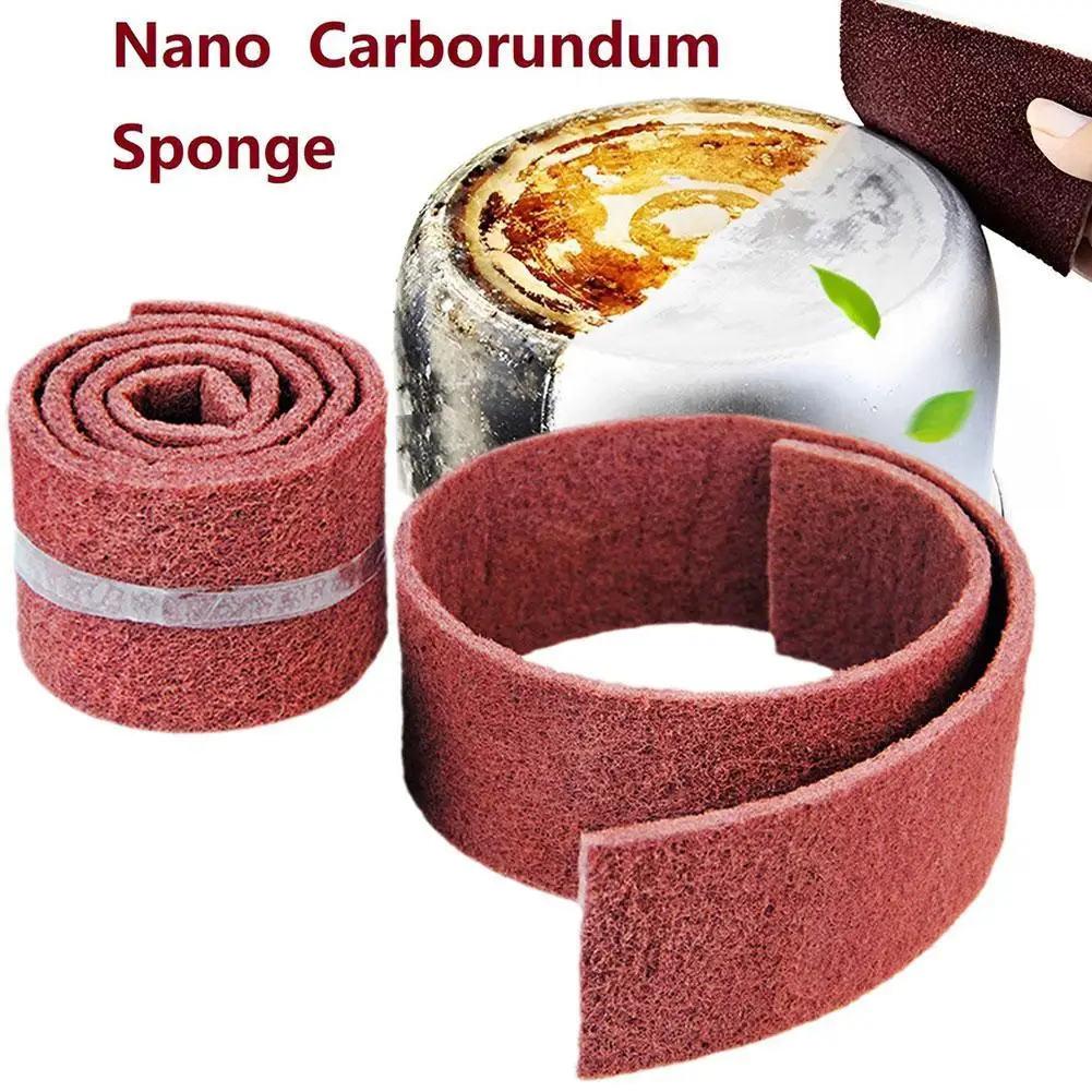 Diamond Sand Cleaning Cloth Sponges Caspian Stone Pot Clean Brush Rust Eraser Grit Scouring Pads For Rust Removal