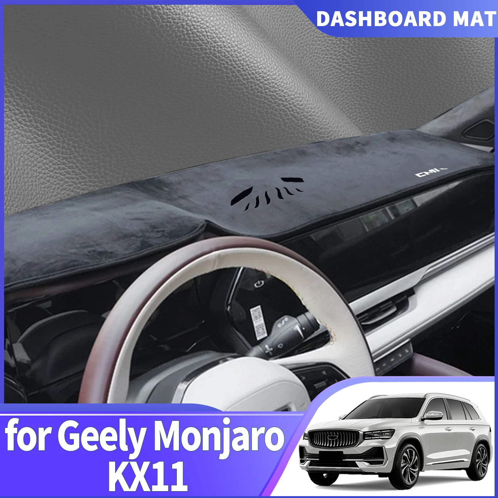 

fit for Geely Monjaro KX11 Dashmat DashMat Sunshade Dashboard Cover Pad Protective Carpet Car Accessories