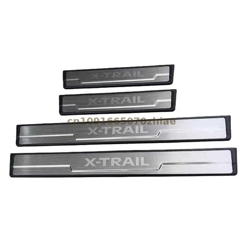 Car Accessories For Nissan X-Trail 2014 2015-2017--2020 2021 Door Sill Pedal Scuff Plate Guard Protector Car Styling Stickers