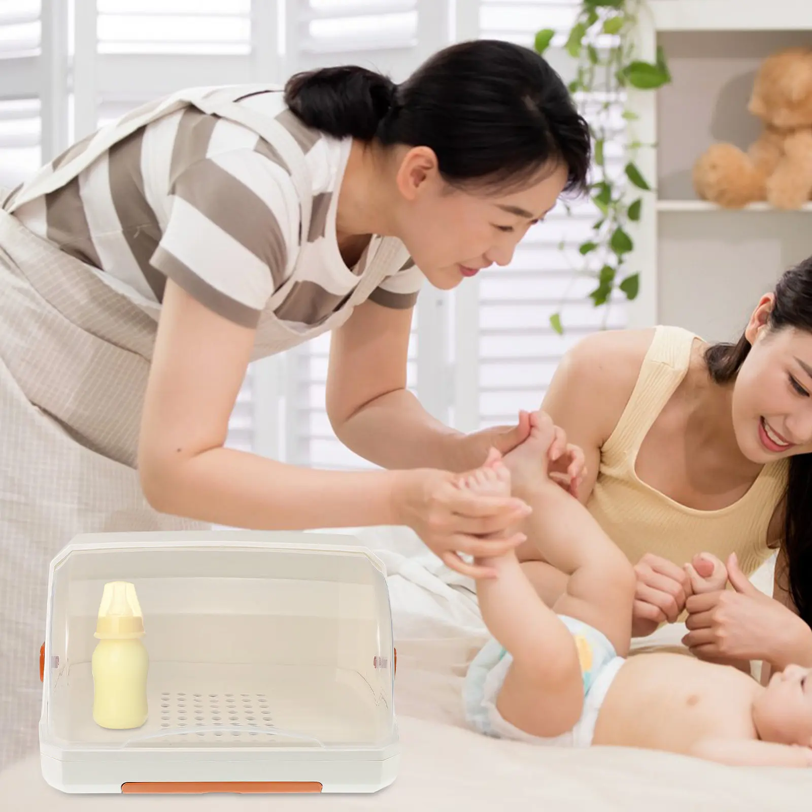 

Baby Bottle Drying Rack Space Saving Countertop Cup Storage Tray Desktop Organizer Stable Nursing Bottle Holder Drying Stand