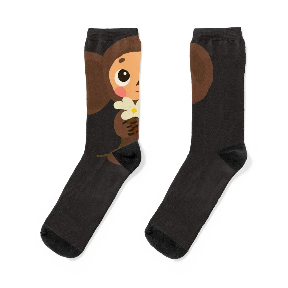 Cheburashka Socks christmas gift custom sheer Stockings Male Socks Women's
