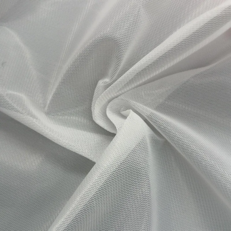 1 Meter White Wave Pattern Mesh Fabric Laundry Bag Polyester Breathable Durable Window Screen Filter Pocket DIY Craft Material