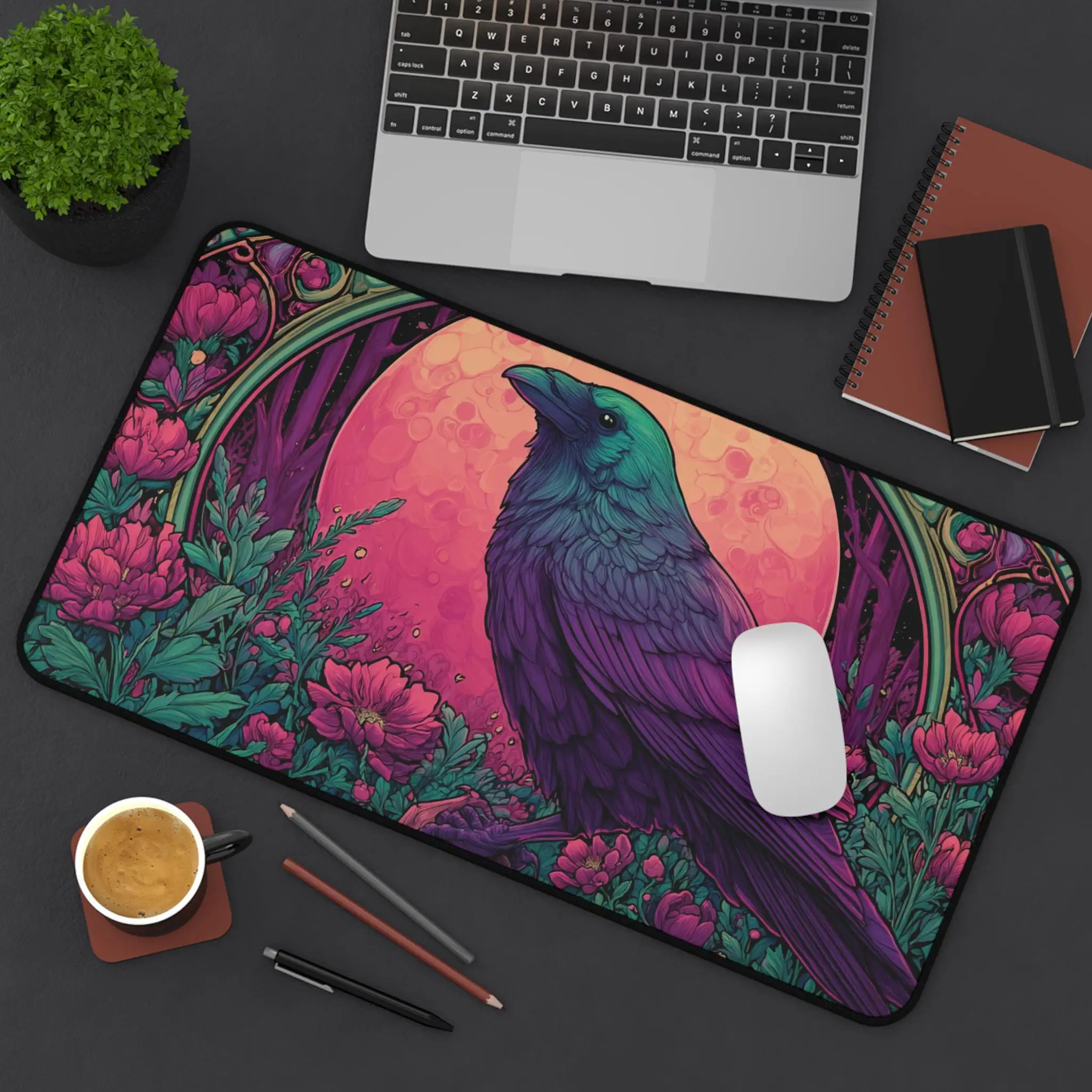 

Crow-themed Mouse Pad, Non-slip and Waterproof Mouse Pad, Office Gaming Desk Decoration Mat, The Perfect Gift for Friends.