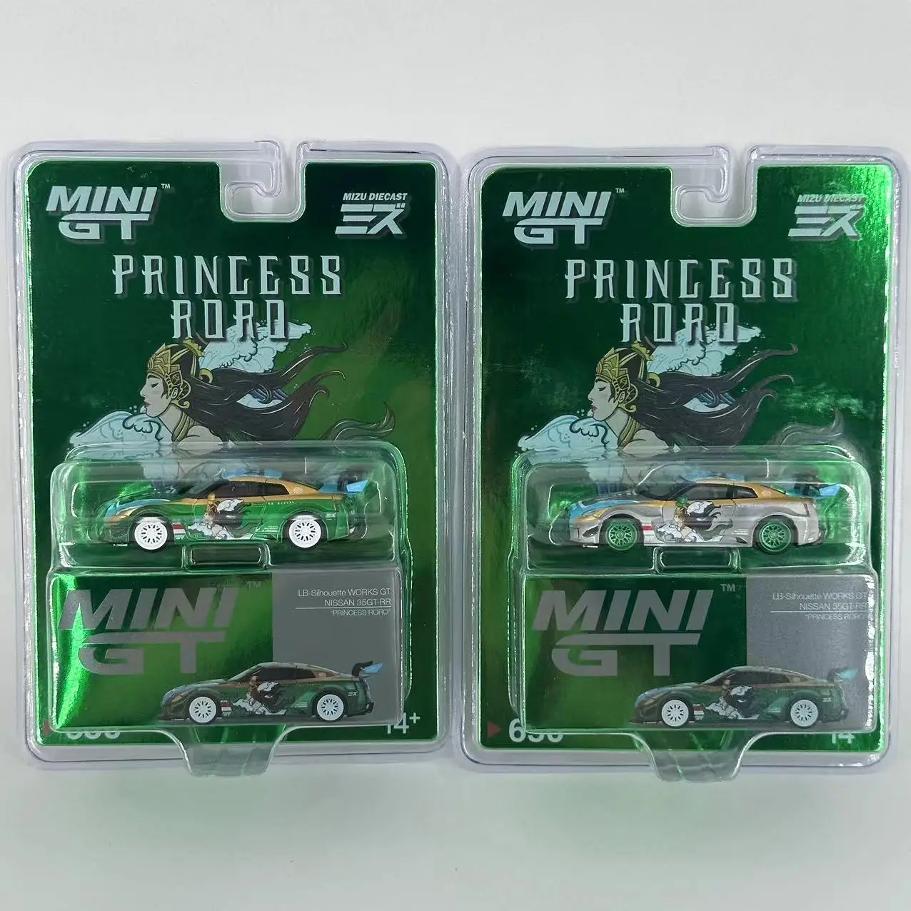 

TSM Mini Gt 1/64 Minigt 650 LB-Silhouette WORKS GT NISSAN 35GT-RR Ver.2 PRINCESS Die-cast alloy car model collection