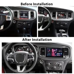 Android 15 For Dodge Charger 2011-2019 Car Radio GPS Navigation Head Unit Radio Tape Recorder Multimedia Player Auto Stereo