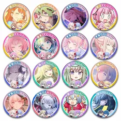 Creative Project SEKAI Cartoon Figure Brooch Badge Cute Asahina Mafuyu Otori Emu Lapel Pin Backpack Clothing Accessories Gifts