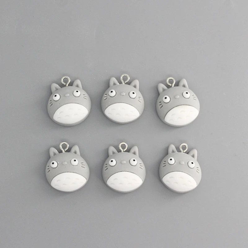 10pcs/pack Cute Anime Cat Resin Flatback Charms Cartoon Animal Cats Earring Bracelet Keychain Pendants DIY Jewlery Make D247