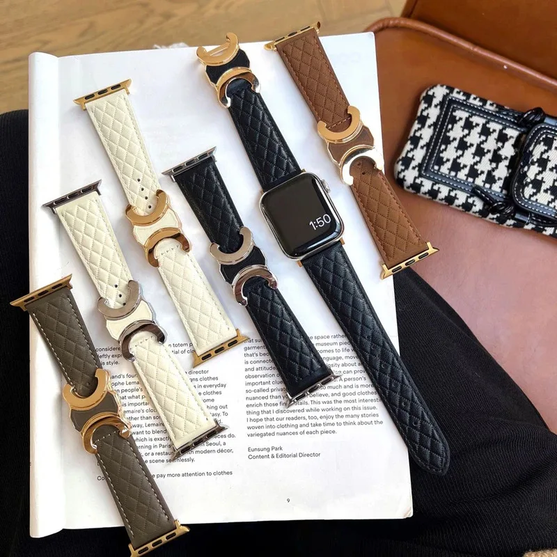 

Кожаный ремешок для Apple Watch Ultra 2 49 мм 10 42 46 мм Роскошный женский ремешок для iWatch 9 8 7 6 5 Se 40 45 44 41 мм Магнитный браслет