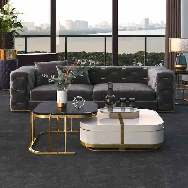 Side Tables Sedentary Lifting Center Auxiliary Tables Small D'appoint Removable Table Furniture For Living Room Coffee Table