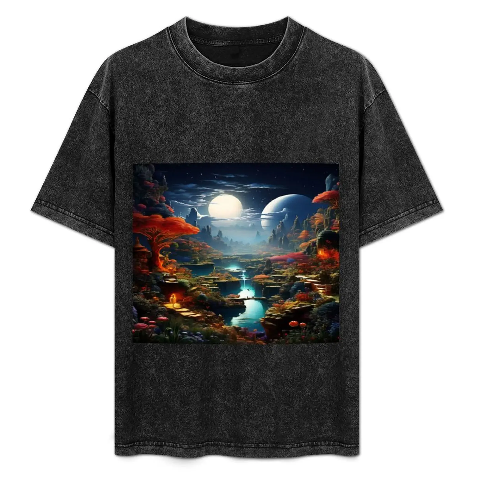 

Rêves Oniriques T-Shirt Aesthetic clothing oversized plain black t shirts men