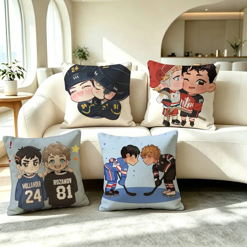 G-Game Changers Shane Ilya Rozanov Pillow Case Square Double-Sided Sofa Cushion Cover Bedroom Bedside Pillow