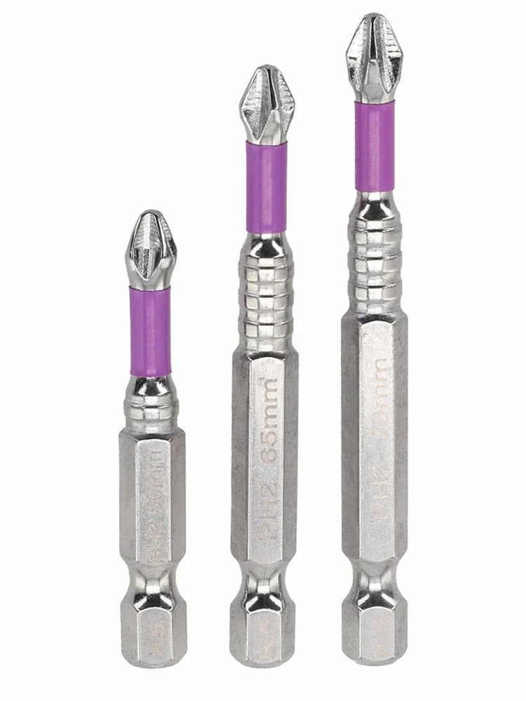 

K 5 Non-slip PH2 Magnetic Batch Head Set 25/50/65/70/90/150mm Cross Screwdriver Hardness Drill Bit Power Tool Accessories