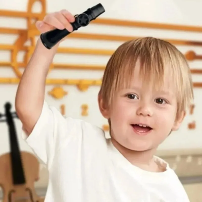 Kazoo Flute Instrument – No Membrane Needed, Great Sound, Easy to Learn & Play with Guitar Ukulele Violin, Unique Plastic Mouth