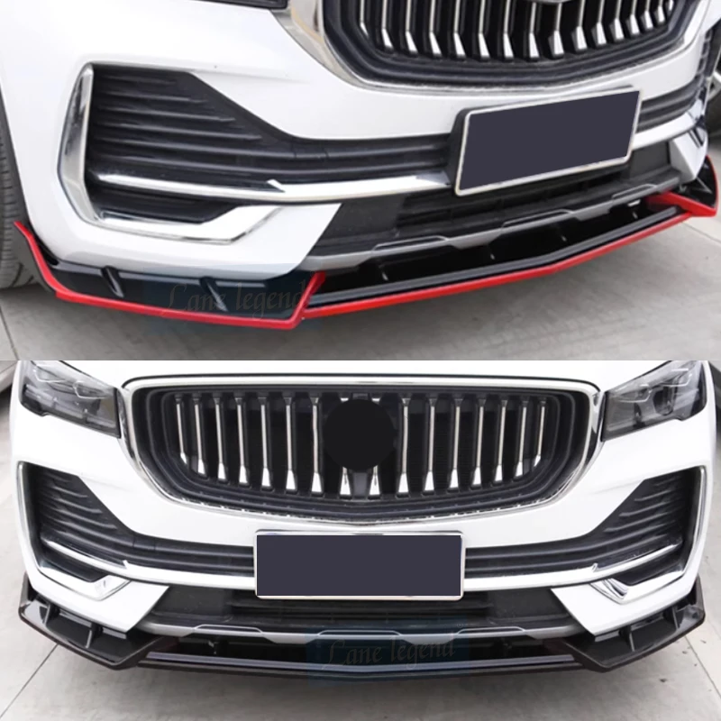 For Geely Monjaro Xingyue L 2021-2023 Accessories Tools Trim Car Front Shovel Front Lip Front Bumper Protector Anti Hit Garnish