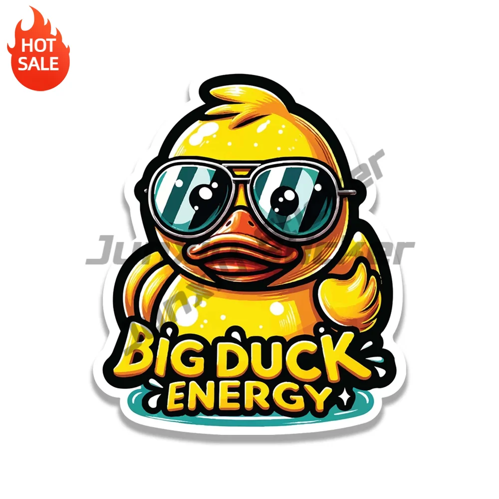 Big Duck Energy Funny Quote Vinyl Car Sticker Decal for Car Window and Laptop Decorative Graphic