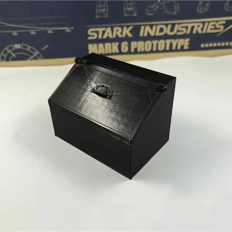 Plastic Simulation Black Toolbox Side Bags for 1/14 Tamiya RC Truck King Diy Parts