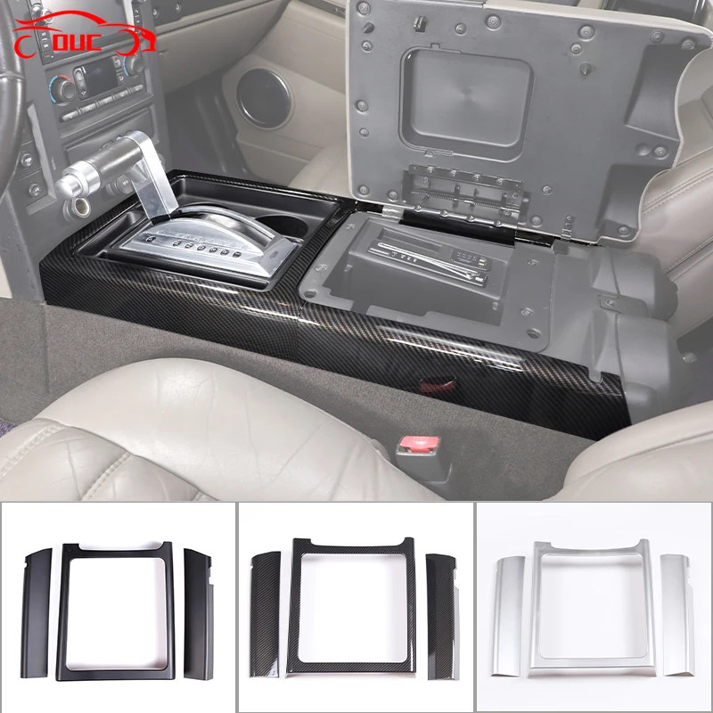 

Center Console Gear Shift Frame Decoration Cover Trim For Hummer H2 2003-2007 ABS Carbon Fiber Car Styling Interior Modified