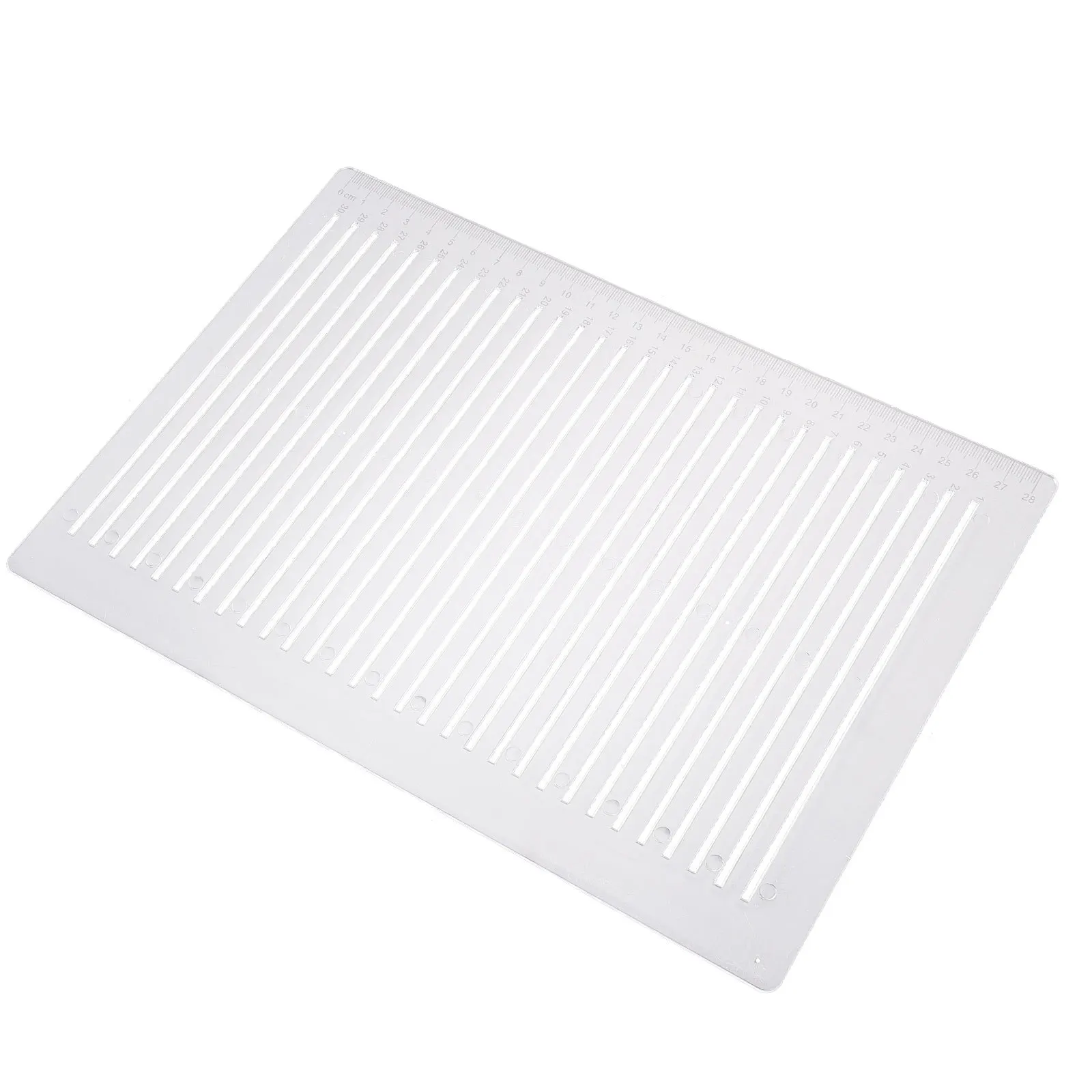 Clear Line Drawing Ruler Sturdy Practical Stationery for Children and Adults Exam Drawing Rulers Measuring Rulers