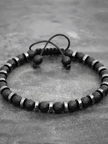 4 Styles Fashionable Malachite Bracelet, Natural Stone Beads Bracelet for Men and Women Valentine's Day Gift