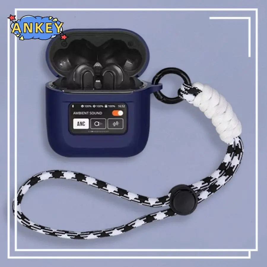 Case for JBL Tour Pro 3 , Tour Pro2 Protective Case Nylon Lanyard Soft Cover Shells Anti Dust Sleeve Hand Rope Strap Accessories