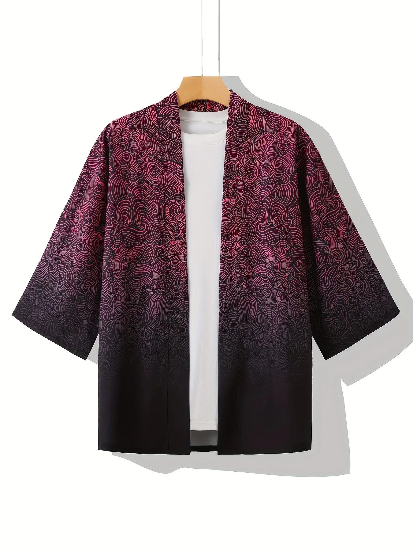 2026 Summer Men's Kimono 3D Printed Design Breathable Lightweight Casual Fashion Outdoor Street Men's Clothing