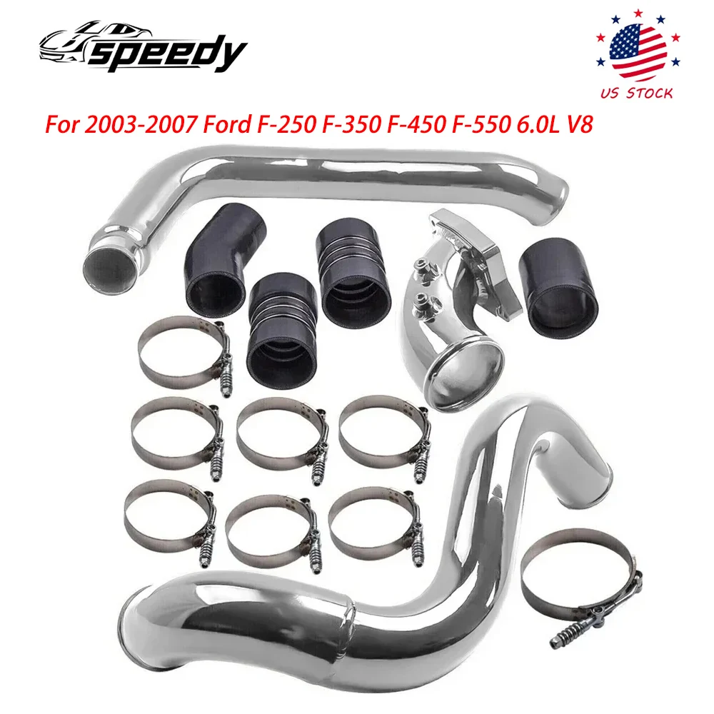 

Комплект труб турбоинтеркулера из нержавеющей стали и впускное колено для Ford F-250 F-350 F-450 F-550 6.0L V8 Powerstroke 2003-2007 гг.