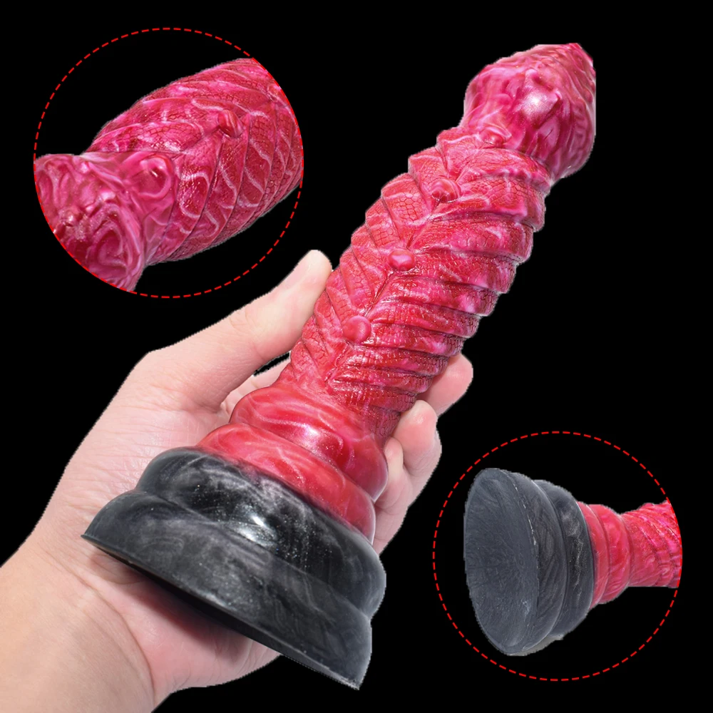 YESBUY-consolador de silicona suave con diseño de dragón para hombre y mujer, juguete sexual con diseño de Animal texturizado, masajeador Anal y vaginal para juegos de adultos